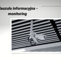 Klauzula informacyjna - monitoring