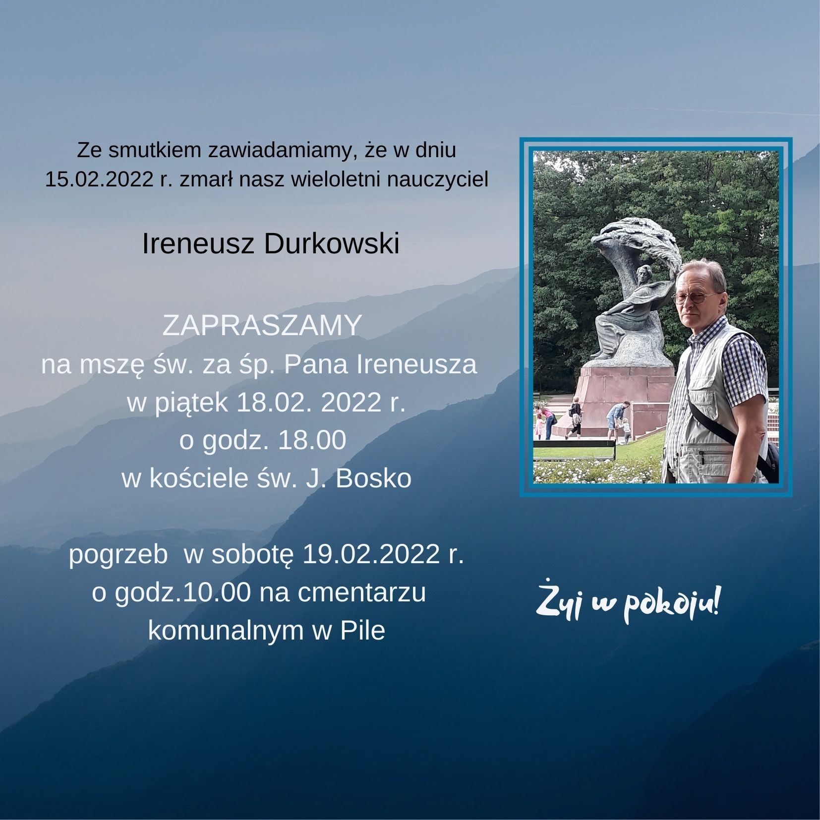 Odszedł p. prof. Ireneusz Durkowski
