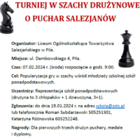 Turniej szachowy w naszej szkole