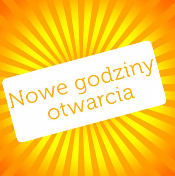 NOWE GODZINY OTWARCIA PRZEDSZKOLA