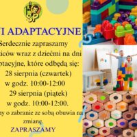 Dni Adaptacyjne w Przedszkolu