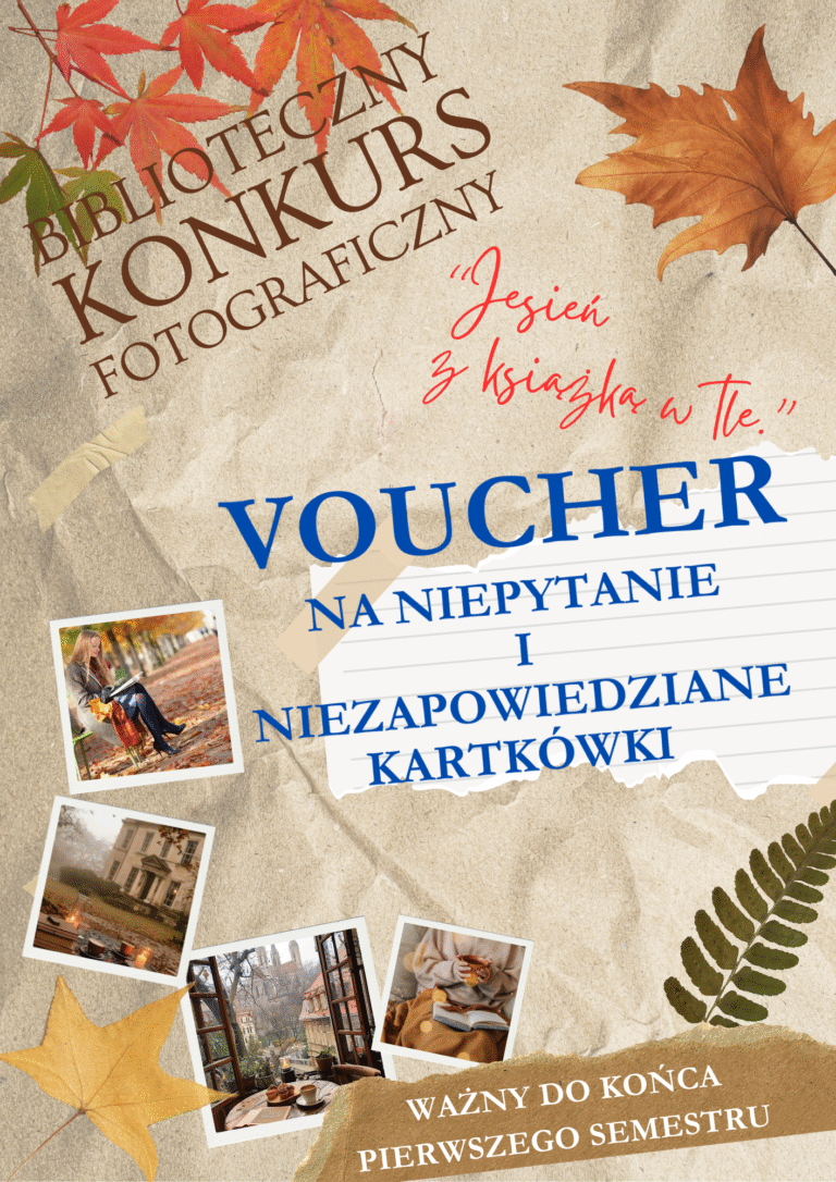 BIBLIOTECZNY KONKURS FOTOFRAFICZNY „JESIEŃ Z KSIĄŻKĄ W TLE” – OGŁOSZENIE WYNIKÓW