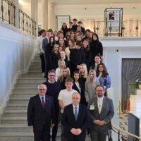 Uczniowie klas maturalnych LOTS w Warszawie